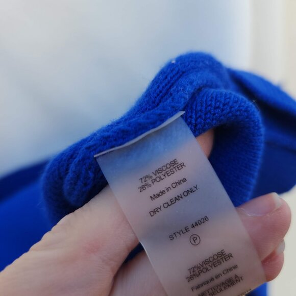 Tory Sport by Tory Burch Blue and White Preppy Colorblock Sweater - Picture 8 of 8